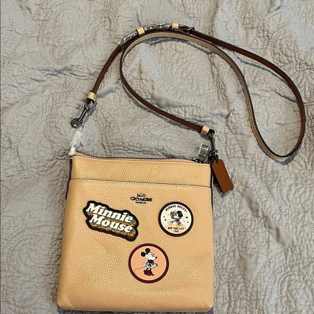 Coach DisneyCrossbody Bag with Minnie Patches!